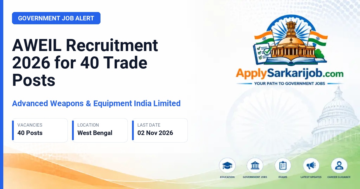 Advanced Weapons & Equipment India Limited - Trade Posts Official Notification Poster & Schedule