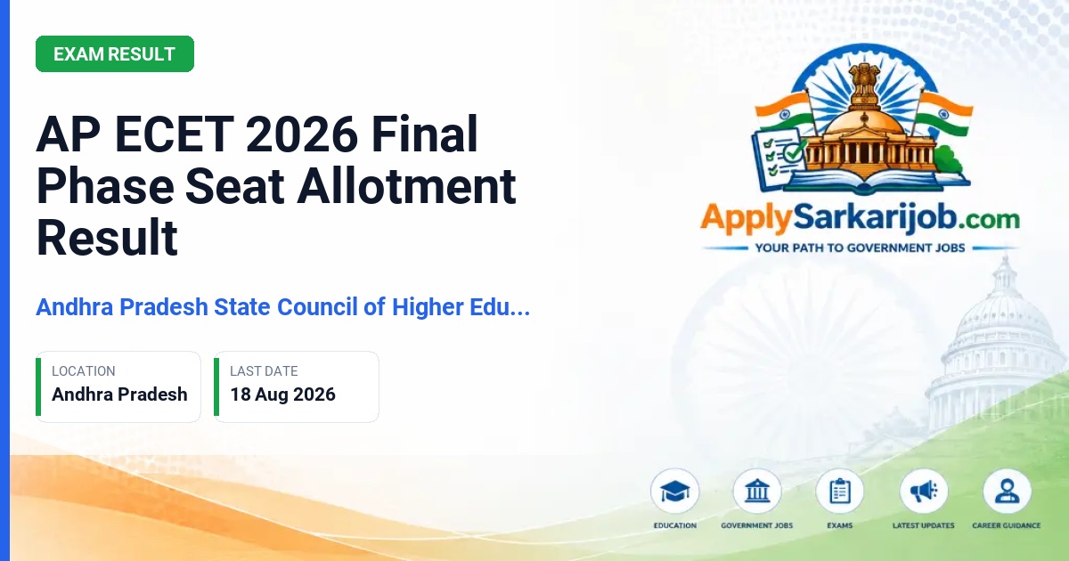 Andhra Pradesh State Council of Higher Education (APSCHE) - Lateral Entry Admission B.E/B.Tech/B.Pharmacy Official Notification Poster & Schedule