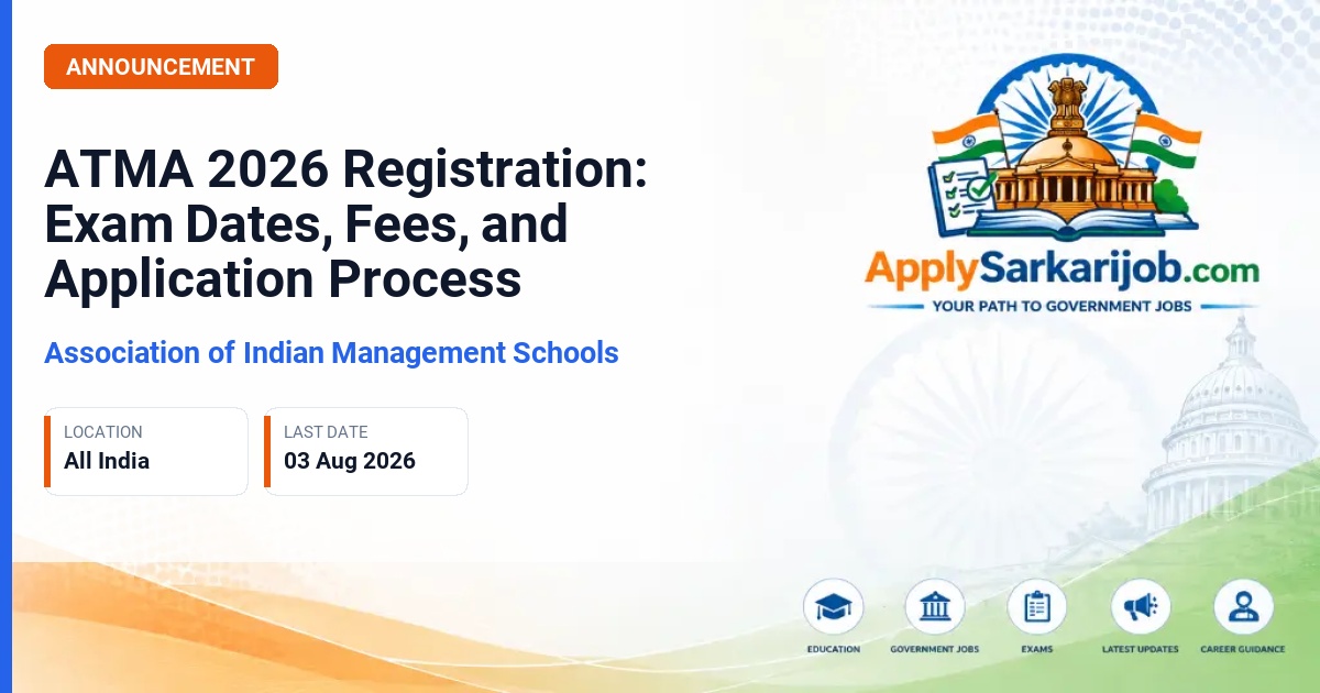 Association of Indian Management Schools (AIMS) - Management Entrance Exam (MBA/PGDM) Official Notification Poster & Schedule