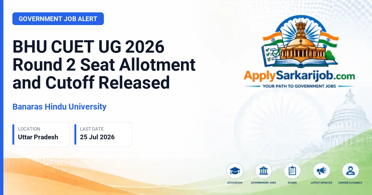 Banaras Hindu University (BHU) - Undergraduate Admissions 2026 Official Notification Poster & Schedule