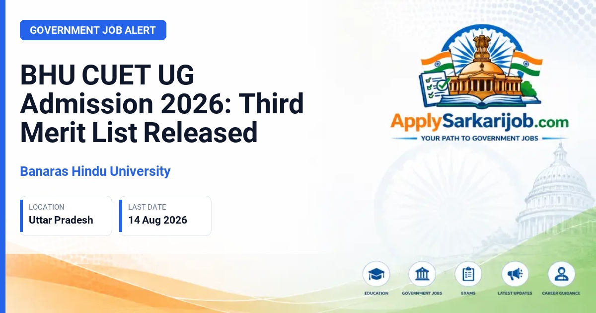 Banaras Hindu University (BHU) - Undergraduate Admission 2026 Official Notification Poster & Schedule