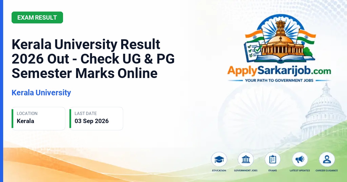 University of Kerala - UG & PG Semester Exams Official Notification Poster & Schedule