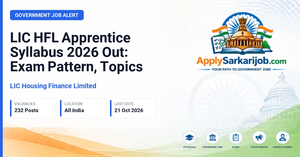 LIC Housing Finance Limited - Apprentice Official Notification Poster & Schedule
