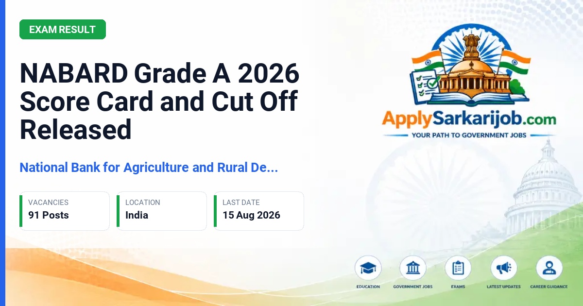 National Bank for Agriculture and Rural Development (NABARD) - Assistant Manager (Grade A) Official Notification Poster & Schedule
