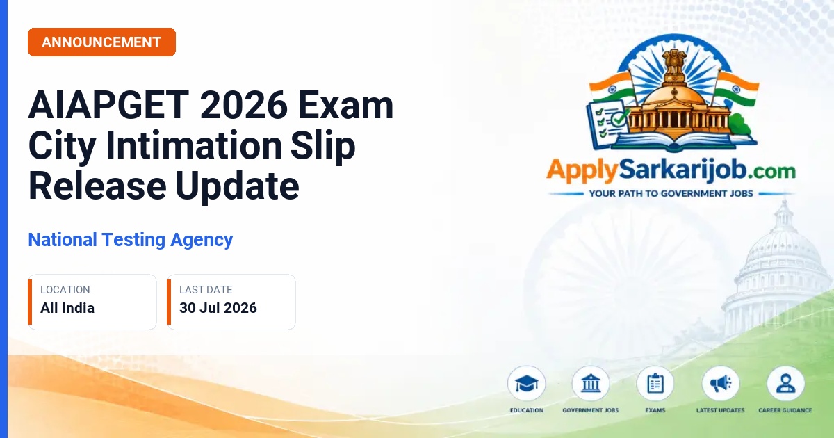 National Testing Agency (NTA) - MD/MS Admission (AIAPGET 2026) Official Notification Poster & Schedule