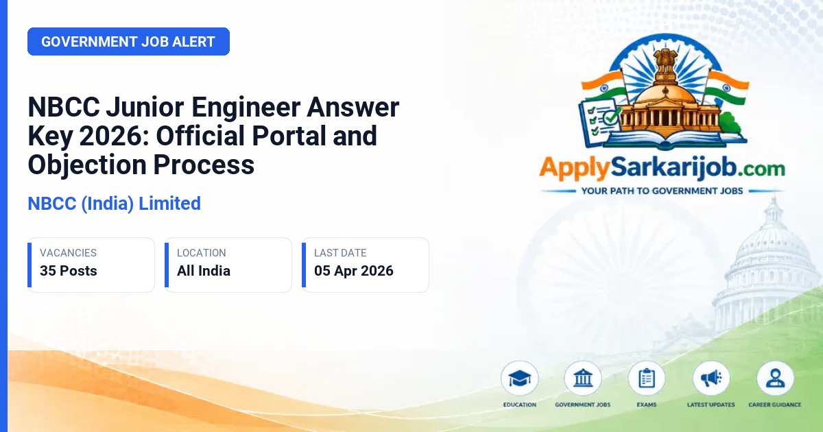 NBCC (India) Limited - Junior Engineer (Civil/Electrical/Mechanical) Official Notification Poster & Schedule