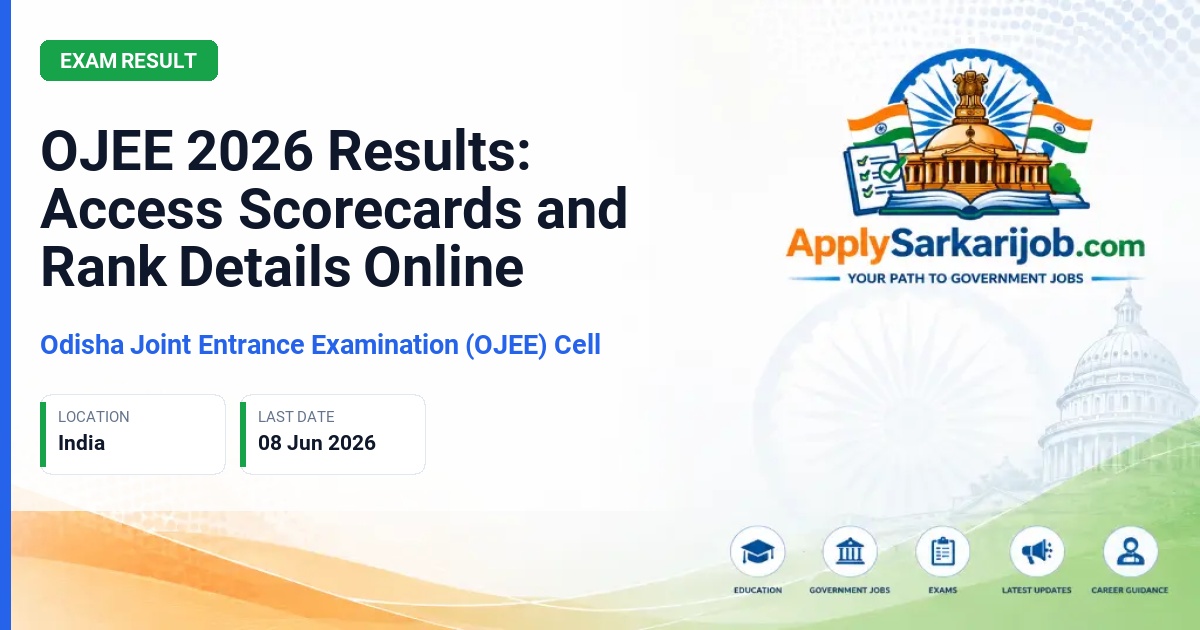 OJEE Committee - OJEE 2026 Results: Access Scorecards and Rank Details Online Official Notification Poster & Schedule