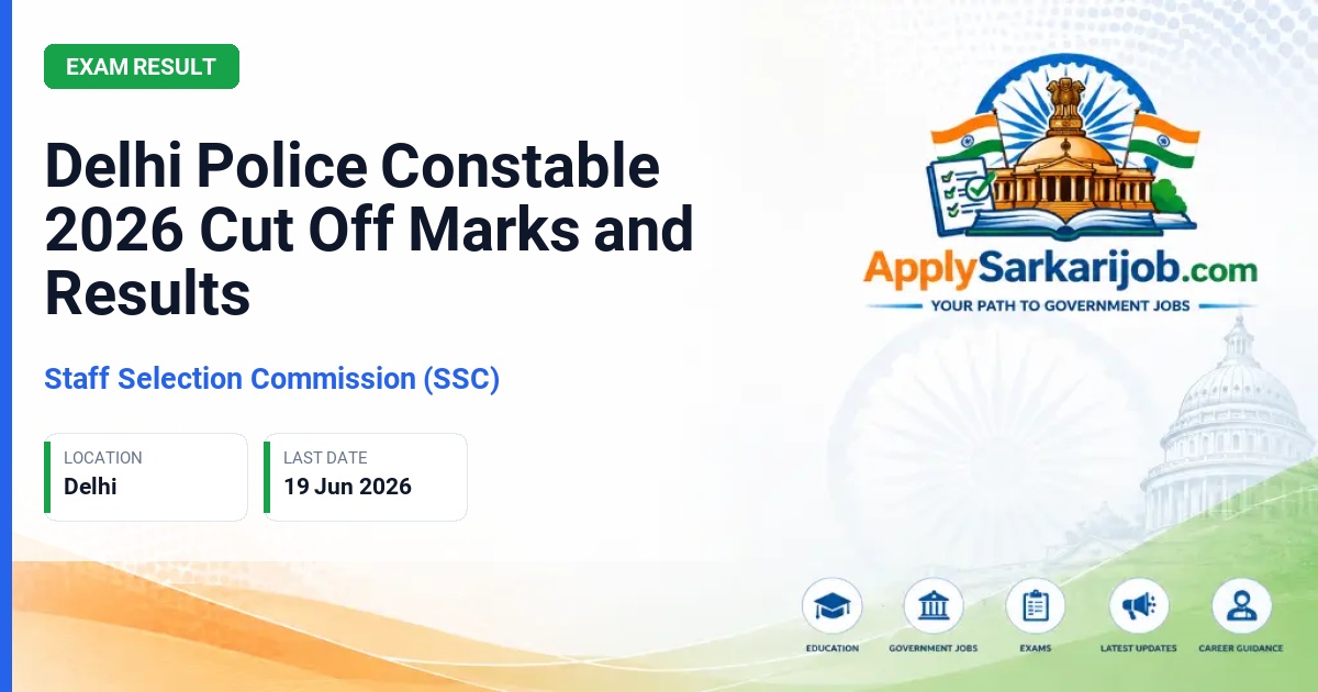 Staff Selection Commission (SSC) - Constable (Executive) Official Notification Poster & Schedule
