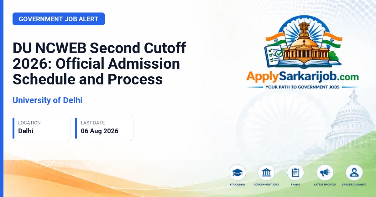 University of Delhi (DU) - BA Programme and B.Com Official Notification Poster & Schedule