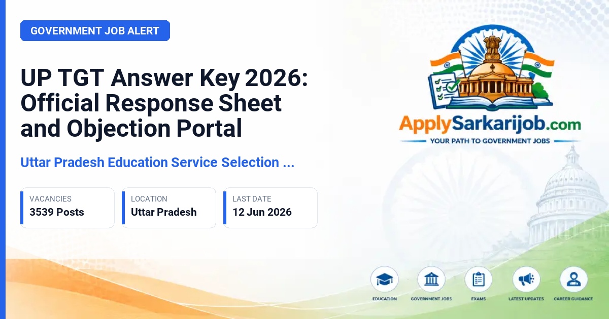 Staff Selection Commission (SSC) - Trained Graduate Teacher (TGT) Official Notification Poster & Schedule