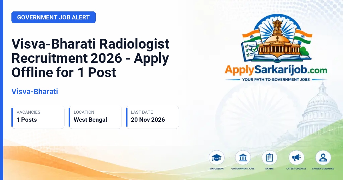 Visva-Bharati - Radiologist Official Notification Poster & Schedule