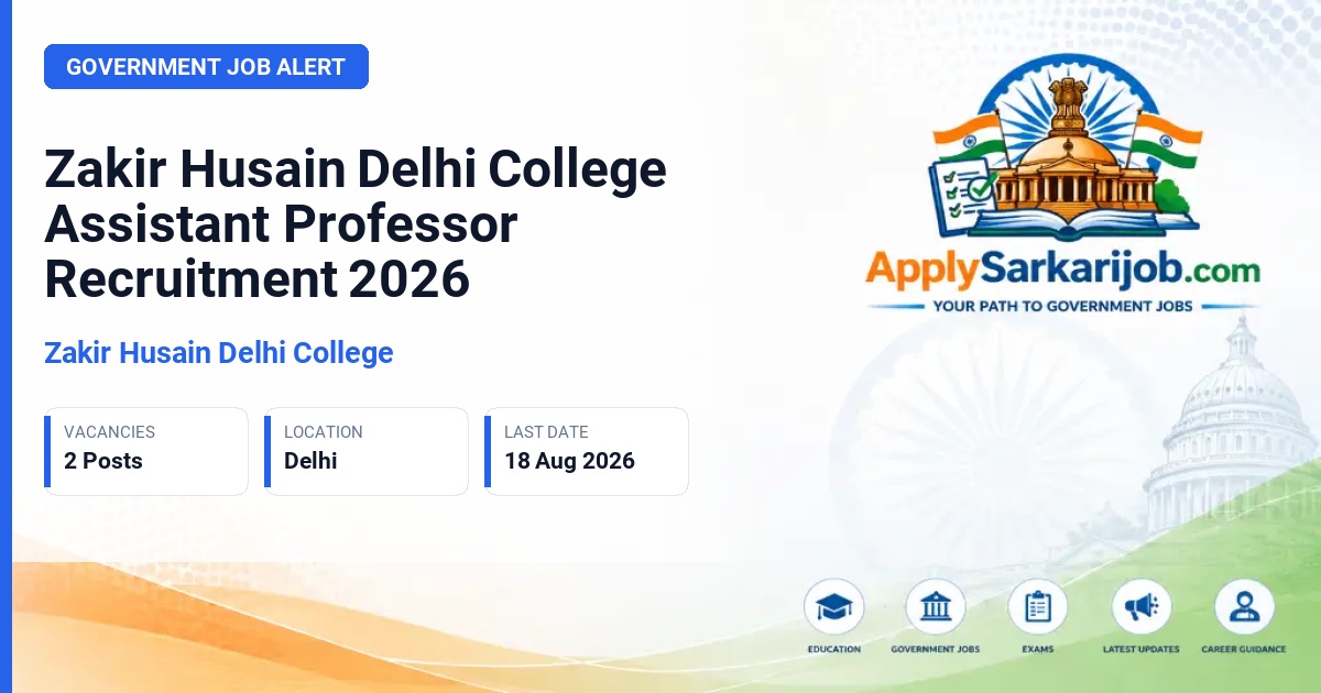University of Delhi (DU) - Assistant Professor Official Notification Poster & Schedule